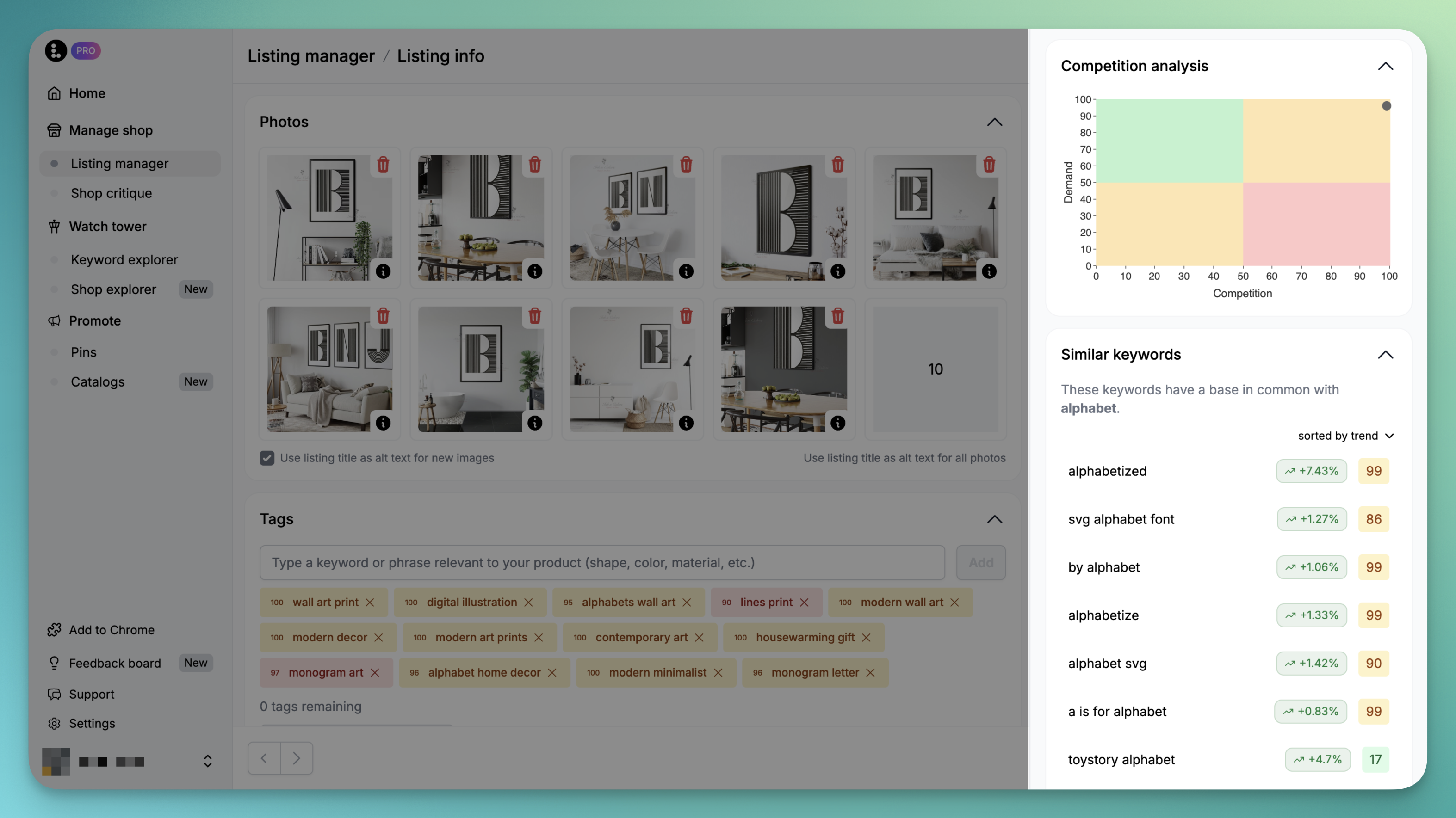 Keyword explorer